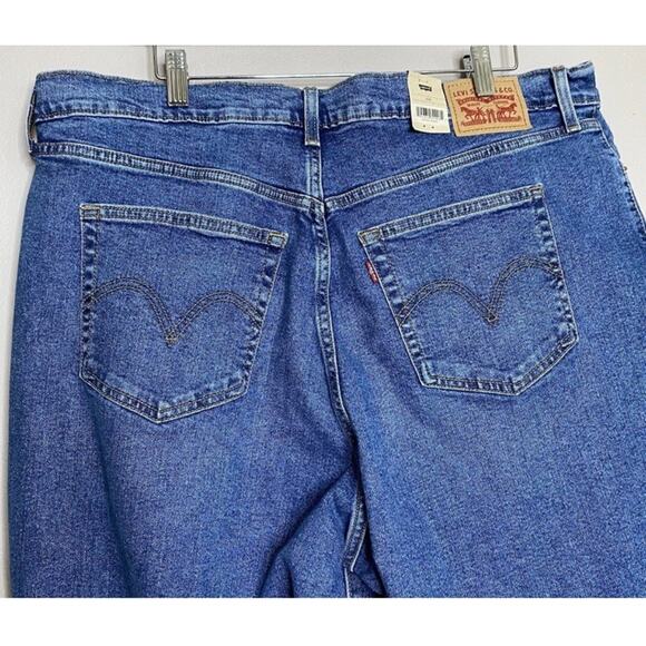 Levi’s Women's High-Rise Wedgie Straight Cropped Jeans Plus Size 20W New - Picture 4 of 11